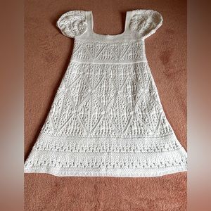 Zara Crocheted mini dress.  Size Medium